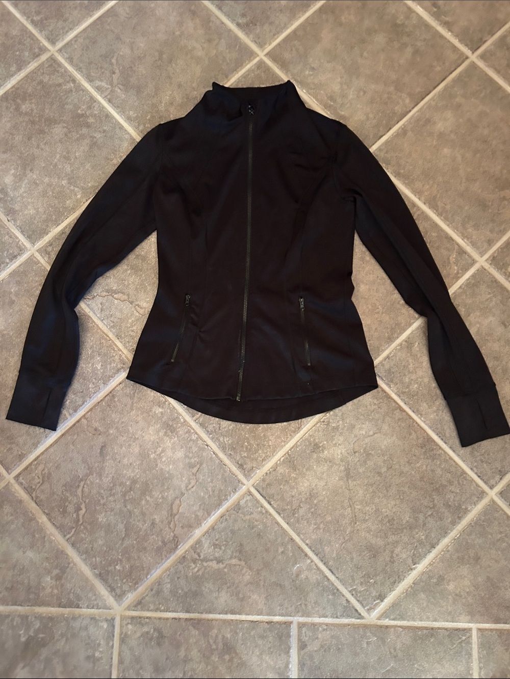 Black Women's 90 degree zip up jacket